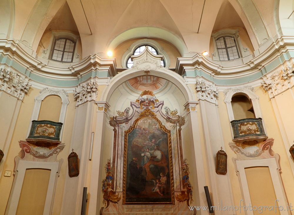 Oggiono (Lecco, Italy) - Internal side of the left wall of the Church of San Lorenzo
